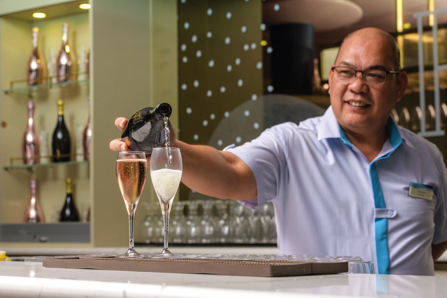 Marella Cruises Marella Explorer 2 Flutes Bartender Lifestyle ©Ben Waller 2.jpg